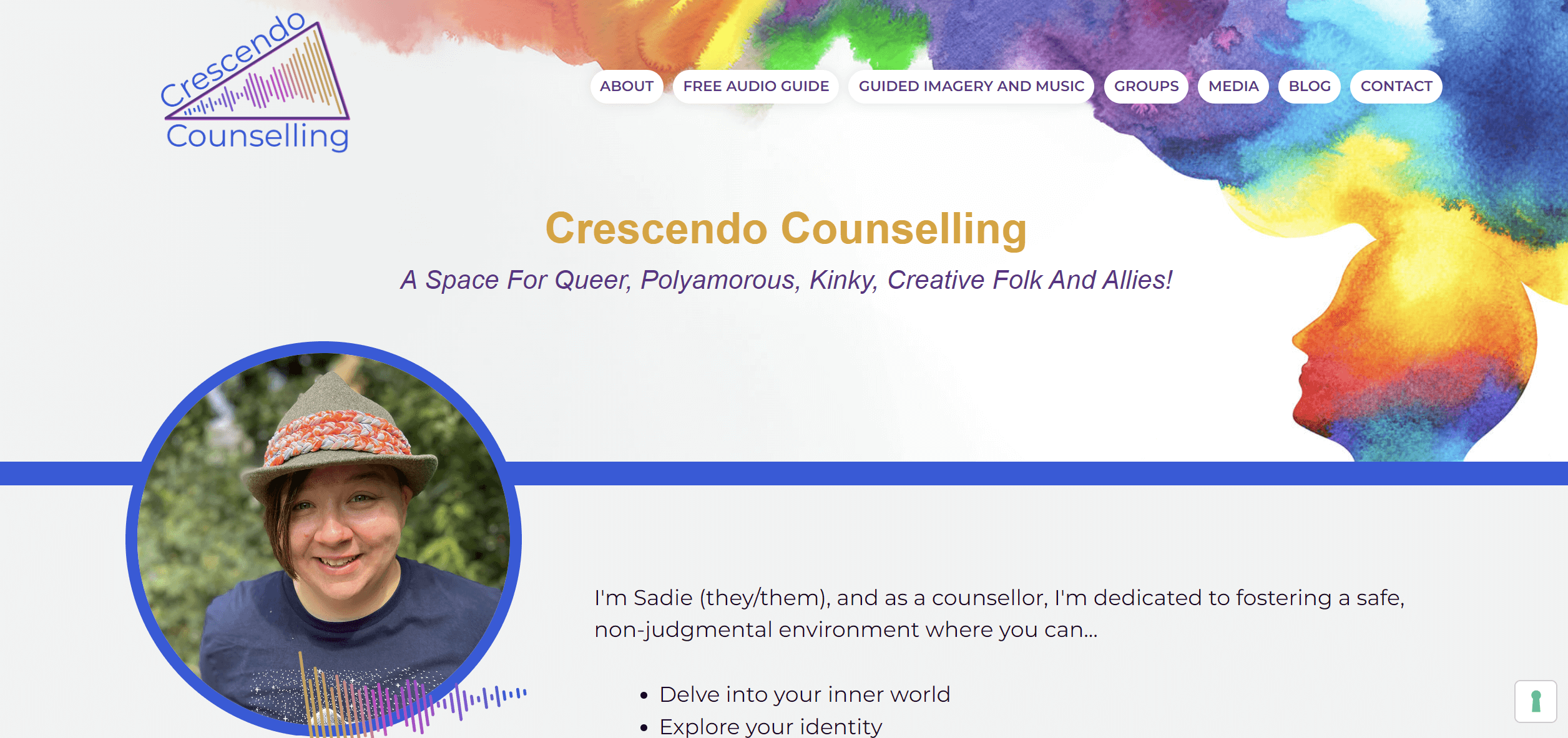 Crescendo Counselling - Queer Counselling in Berlin with Sadie Smith (they/ them)